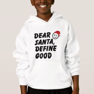 Cute Christmas Kids Hoodie – Dear Santa Quote