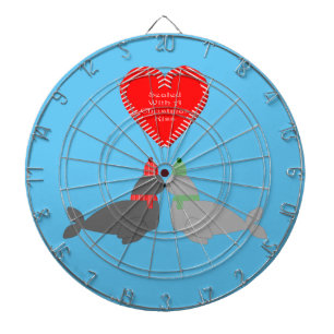 Cute Christmas Kissing Seals Dartboard