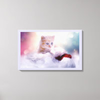 Cute Christmas Kitten Photograph