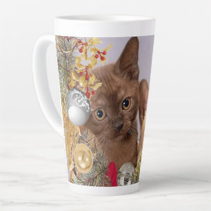 Cute Christmas Kittens / Cat Lover Holiday  Latte Mug