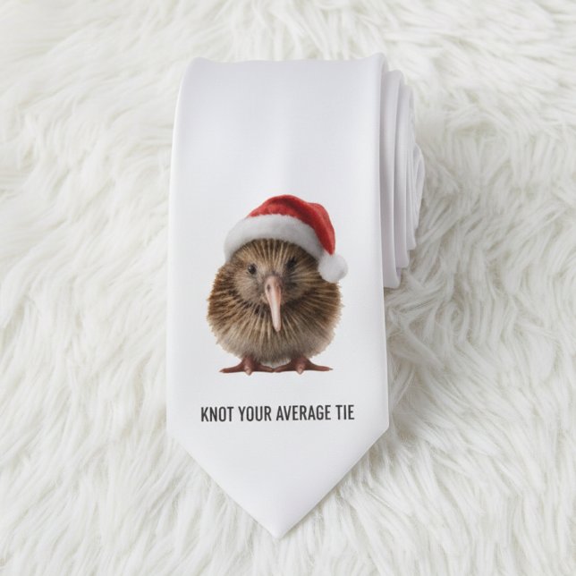 Cute Christmas Kiwi, custom Tie (Creator Uploaded)