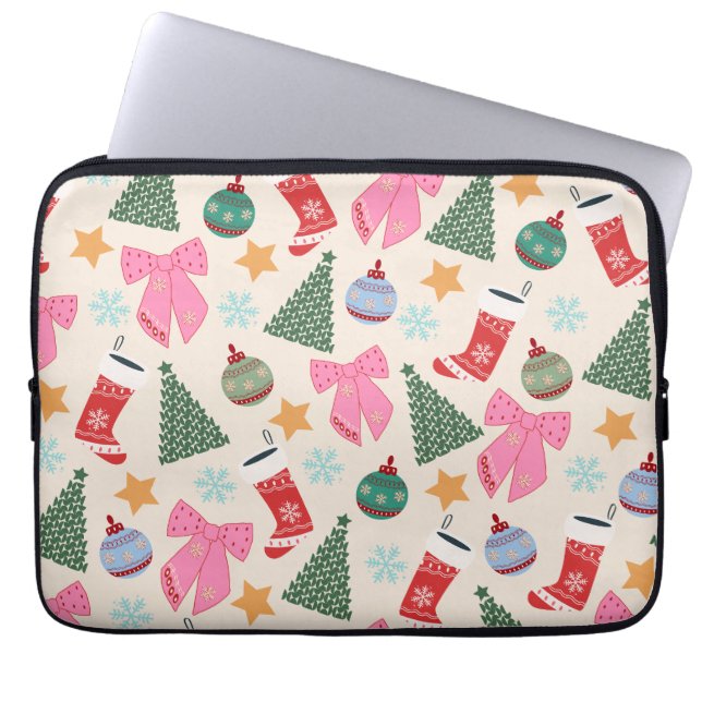 Cute Christmas Laptop Sleeve (Front)