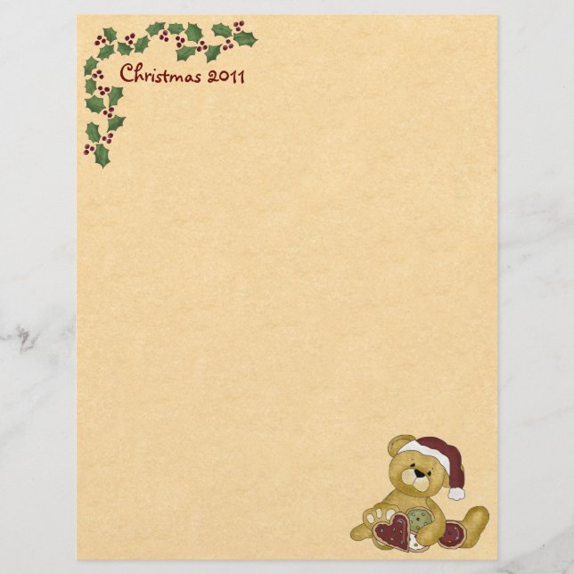 Cute Christmas Letterhead (Front)