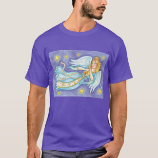Cute Christmas, Musician Angel Playing Her Horn T-Shirt