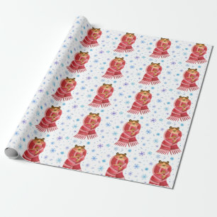 Cute Christmas/New Year Tiger Wrapping Paper