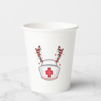 Cute Christmas Nurse Paper Cups