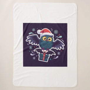 Cute Christmas Owl Blanket