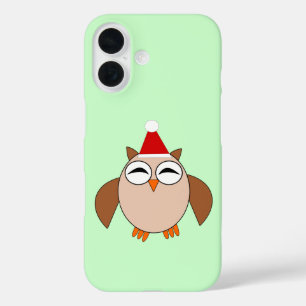 Cute Christmas Owl iPhone 16 Case