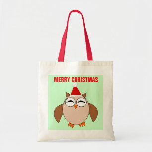 Cute Christmas Owl Customisable Bag