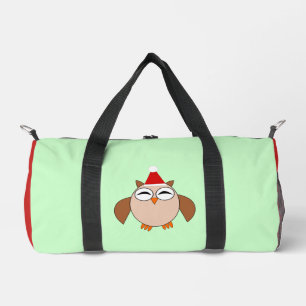 Cute Christmas Owl Duffle Bag