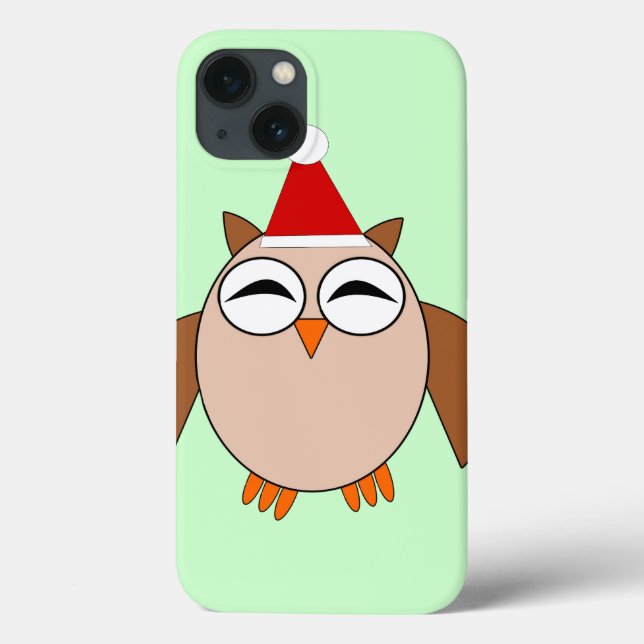 Cute Christmas Owl iPad Case (Back)