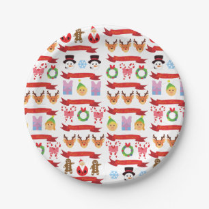 Cute Christmas Paper Plate