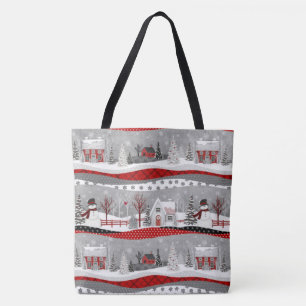 Cute Christmas Patchwork  ALL OVER PRINT TOTE Bag