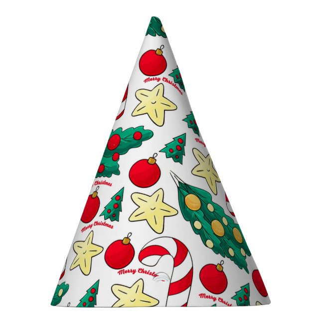 Cute Christmas Pattern Party Hat (Right)