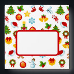 Cute Christmas Pattern Square Envelope<br><div class="desc">Cute Christmas Pattern</div>