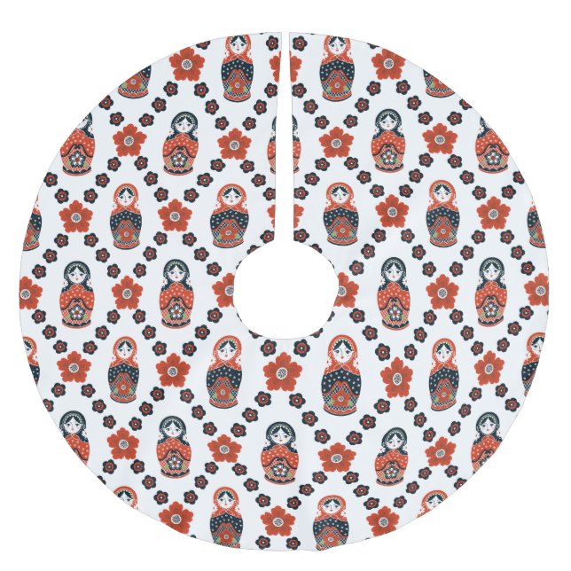 Cute Christmas Pattern Tree Skirt (Front)