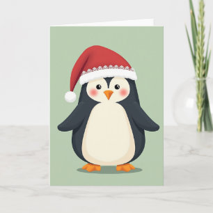 Cute Christmas Penguin Card