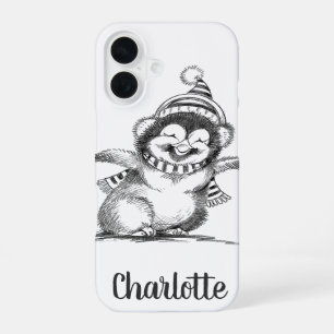 Cute Christmas Penguin, Happy Baby Bird iPhone 16 Case