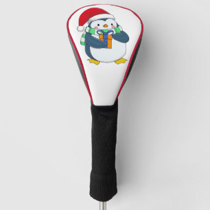 Cute Christmas Penguin – Holiday Golf Gift  Head Cover