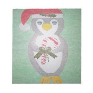 Cute Christmas Penguin Notepad