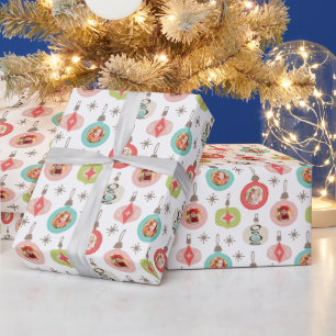 Cute Christmas photo collage Wrapping Paper
