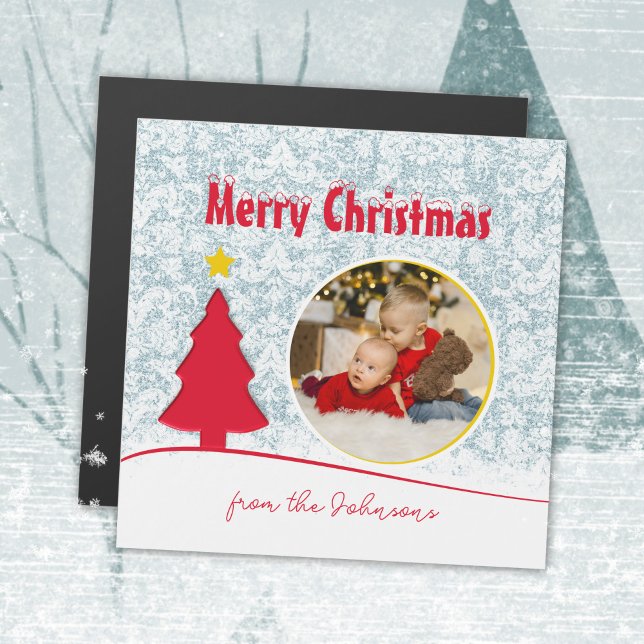 Cute Christmas Photo Tree Holiday Magnet (Cute Christmas Photo Tree Holiday Magnet ©Susanne Sachers - Sunny Mind Design 🌞)