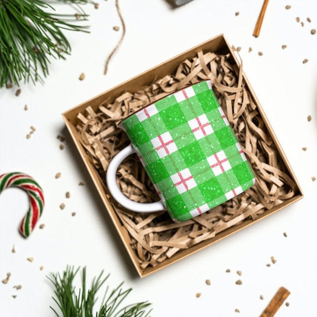 Cute Christmas Plaid Mug (Creator Uploaded)