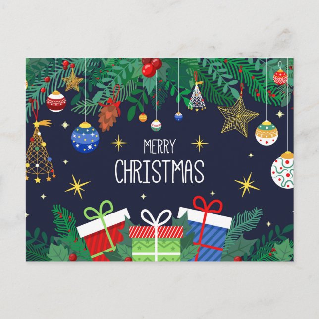 Cute Christmas Postcard (Front)