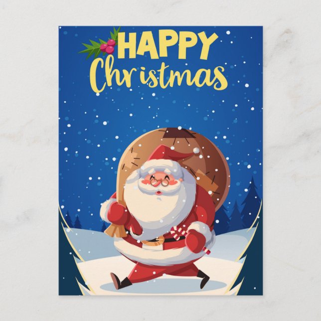 Cute Christmas Postcard (Front)