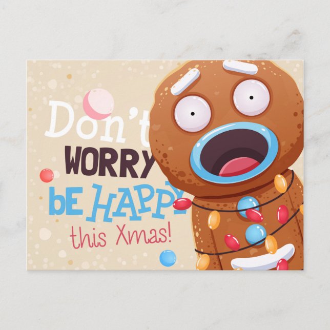 Cute Christmas Postcard (Front)