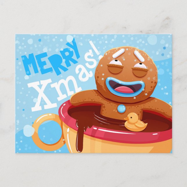 Cute Christmas Postcard (Front)
