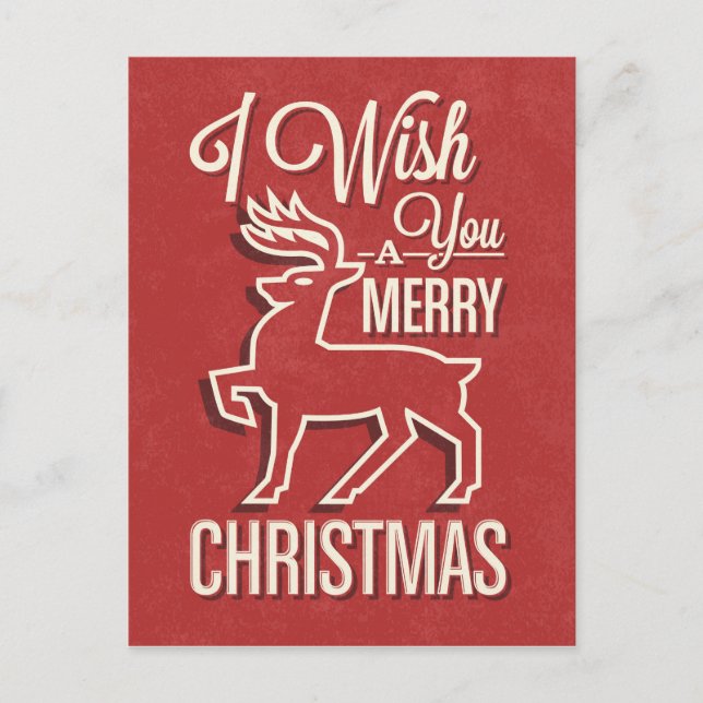Cute Christmas Postcard (Front)