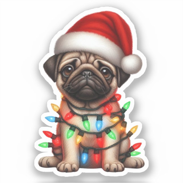Cute Christmas Pug (Front)