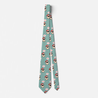 Cute Christmas Pug Tie
