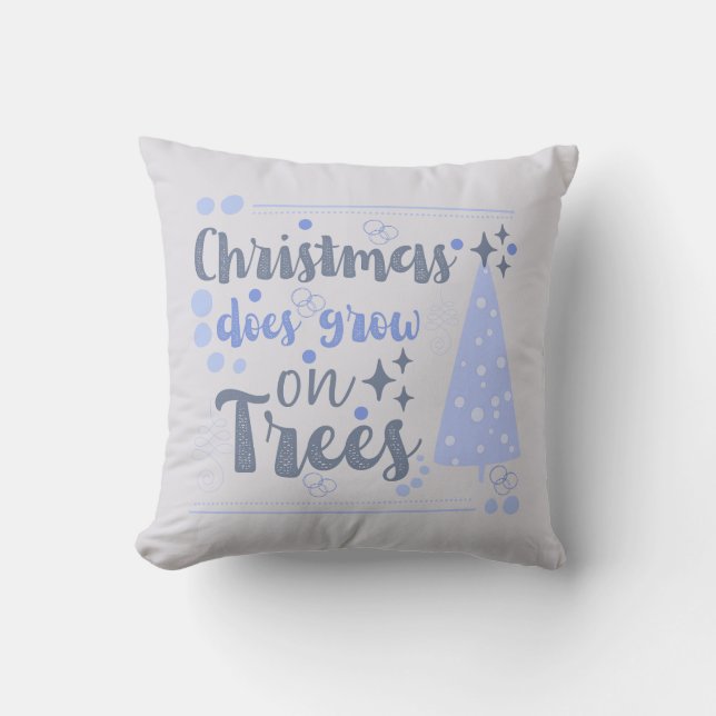 Cute Christmas Pun Holiday Cushion (Front)