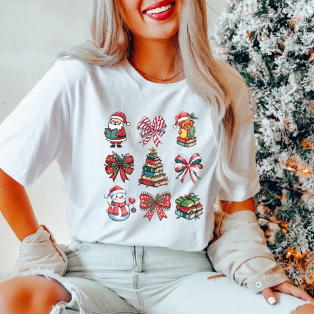 Cute Christmas Reading Book T-Shirt (Creator Uploaded)