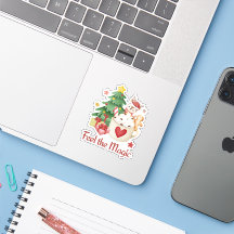 Cute Christmas Reindeer Festive Sticker