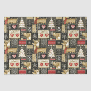 Cute Christmas reindeer pattern Tissue Paper