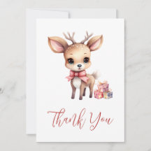 Cute Christmas Reindeer with Holiday Gifts