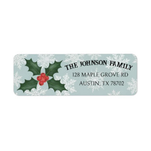 Cute Christmas Return Address Label