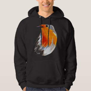 Cute Christmas Robin Costume Bird Watcher Birding Hoodie