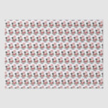 Cute Christmas Santa Claus Playing Pickleball  Tissue Paper<br><div class="desc">Dress up your pickleball christmas gifts with this super fun tissue paper featuring of design of Santa playing pickleball. Sure to get a smile from all your pickleball loving friends and family - so cute!!</div>
