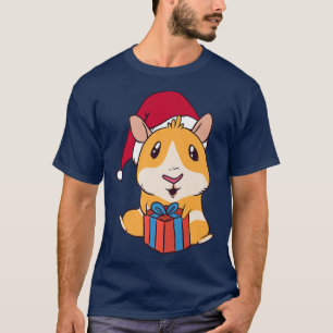 Cute Christmas Santa guinea pig Happy Holidays T-Shirt