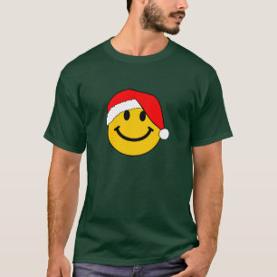 Cute Christmas Santa Happy Face T-Shirt