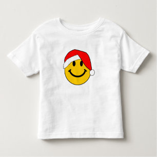 Cute Christmas Santa Happy Face Toddler T-Shirt