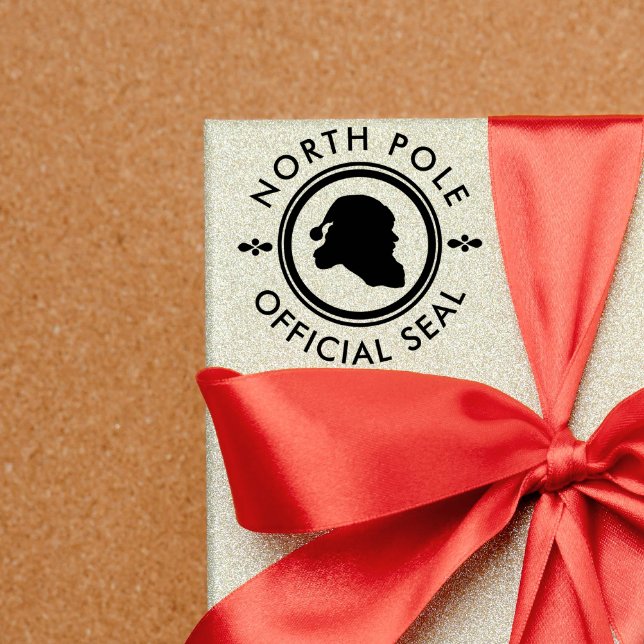Cute Christmas Santa Official North Pole Delivery Rubber Stamp (Creator Uploaded)