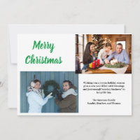 Cute Christmas Santa Photo Card