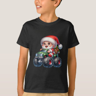 Cute Christmas Santa Tractor Xmas T-Shirt