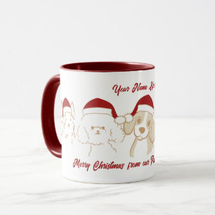Cute Christmas Santa's Puppy Mug