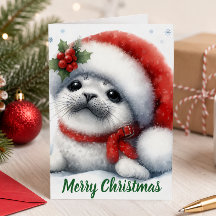Cute Christmas Seal